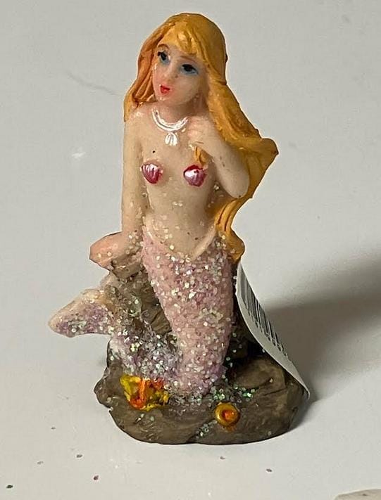Micro Miniature Mermaid With a Lavender Tail 2