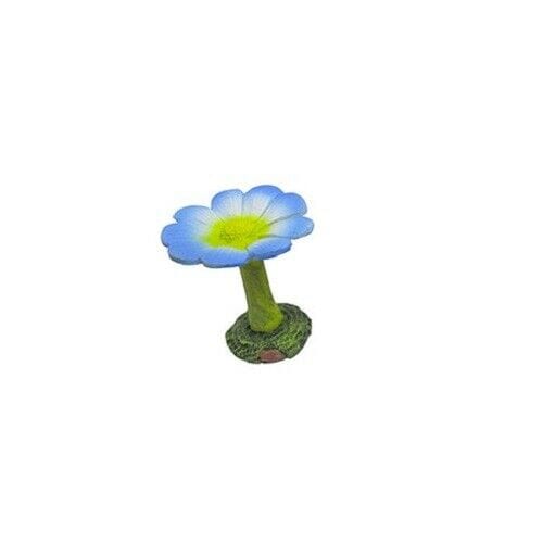 Blue Flower Birdbath