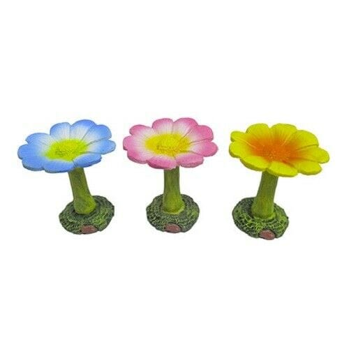 Blue Flower Birdbath