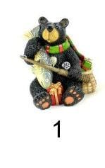 Holiday Fairy Garden Black Bear Figurine