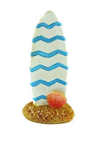 Blue and White Surfboard