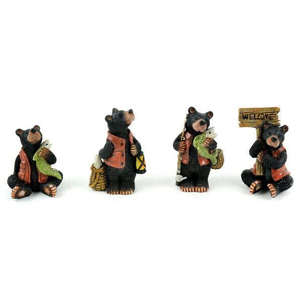 Black Bear Holding Welcome Sign