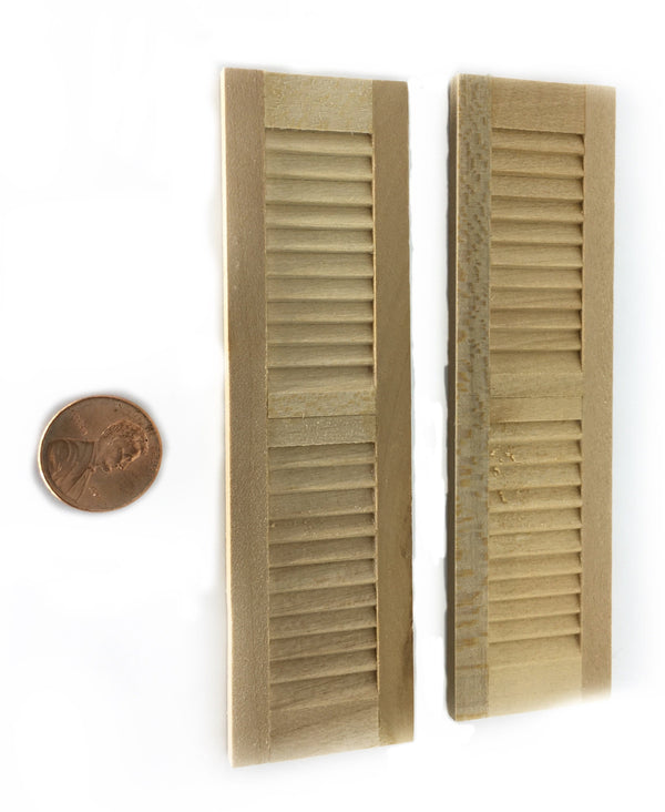 Unfinished Wood Dollhouse Shutters