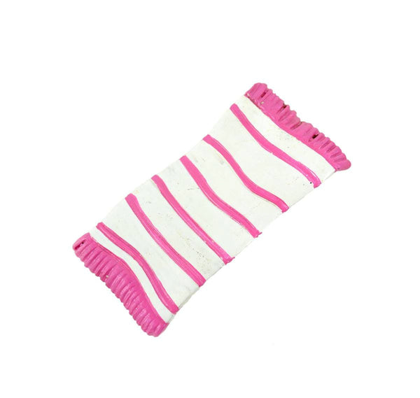 White and Pink Towel