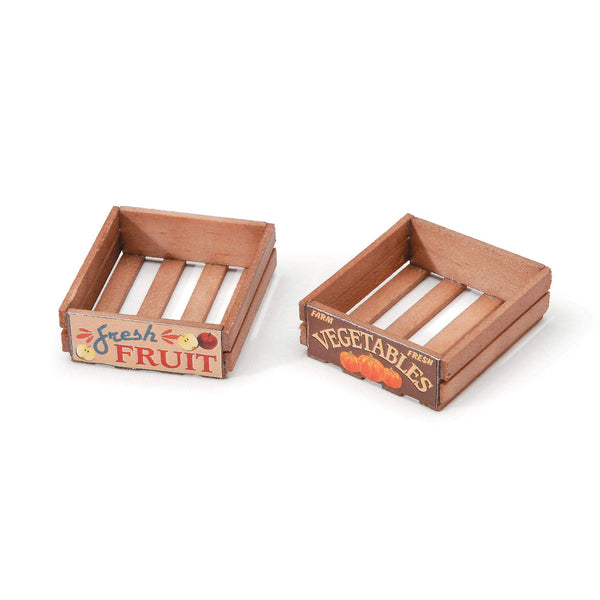 Wood Stained Farm Crates
