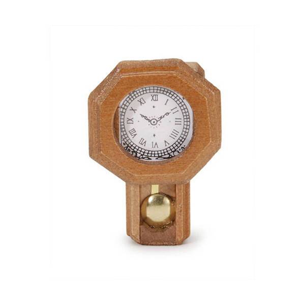 Pendulum Wall Dollhouse Clock