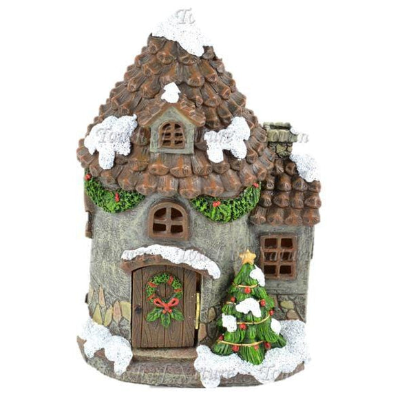 Pinecone Roof LED Christmas House