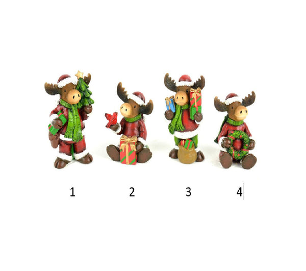 Choice of Christmas Moose Miniatures