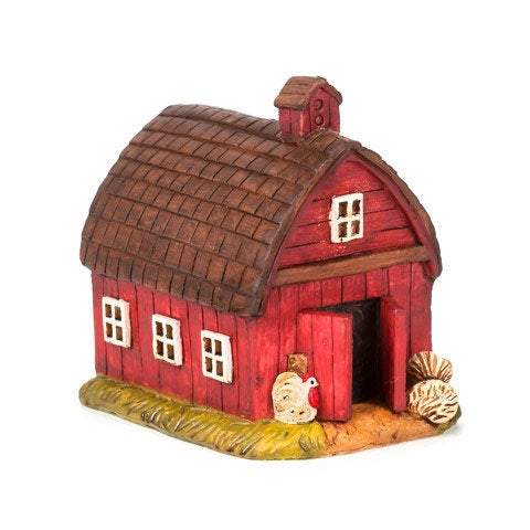Choice of Red Barn and Farm Animals