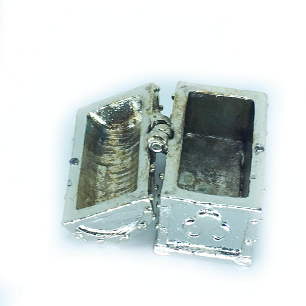Gold or Silver Toned Treasure Chest