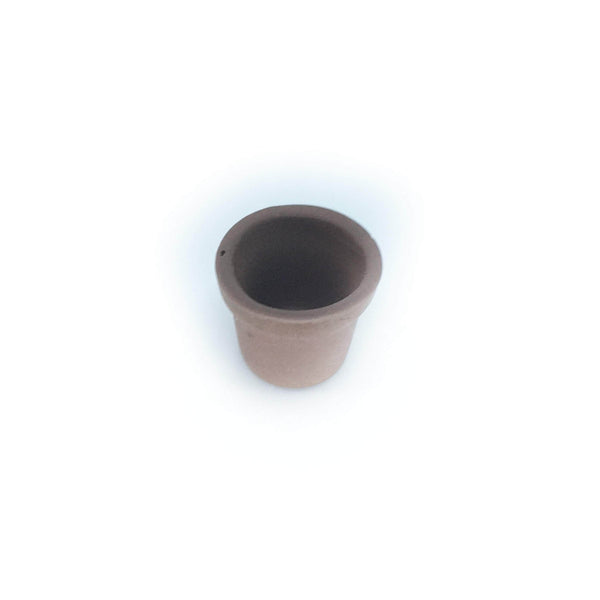 Set of 3 Micro Mini Brown Planters,