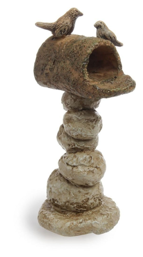Stacked Stone Fairy Garden Mailbox