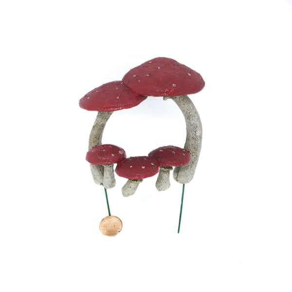 Red Mushroom Arbor with Seats