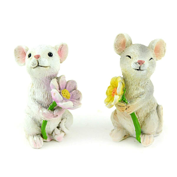 Spring Mice Fairy Garden Set