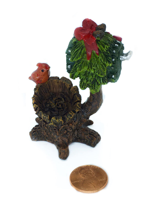 Christmas Mailbox with Cardinal