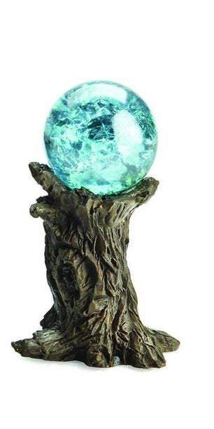 Choice of Fairy Garden Gazing Ball, 2" Blue Gazing Ball or Clear Gazing Ball, Crackled Gazing Ball