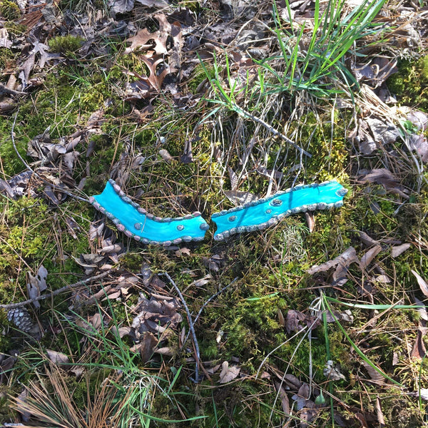Miniature Curved Rock Lined River, Fairy Garden and Terrarium Water Feature