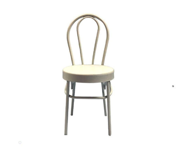 White Metal Dollhouse Chair, Dollhouse Kitchen Chair, Miniature Retro Diner Chair, Dollhouse Furniture