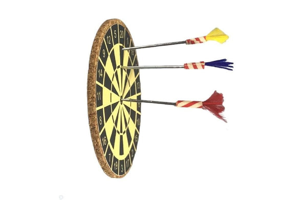 Dollhouse Miniature Dartboard with Darts, Dollhouse Game, Dollhouse Pub Game