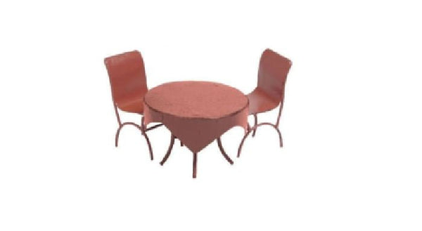 Choice of Red or Green Miniature Table and Chairs, Retro Table Set