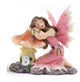 Pink Glitter Fairy Resting on a Mushroom