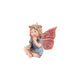 Sitting Fairy with Gem in Blue with Red Wings