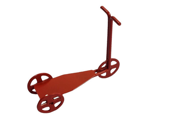 Miniature Red Scooter, Dollhouse Miniature, 3 Wheel Scooter, Outdoor Fun, Fairy Garden Accessory