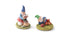 Pair of Micro Mini Relaxing Gnomes, Tiny Fairy Garden Gnomes, Terrarium Gnomes