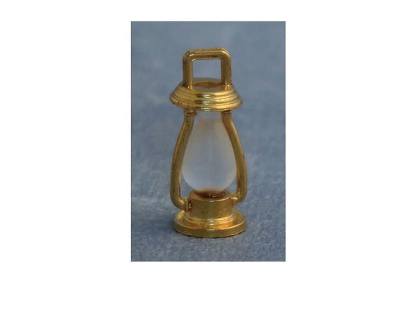 Miniature Brass Lantern, Dollhouse Light, Train Diorama , 1.25" High