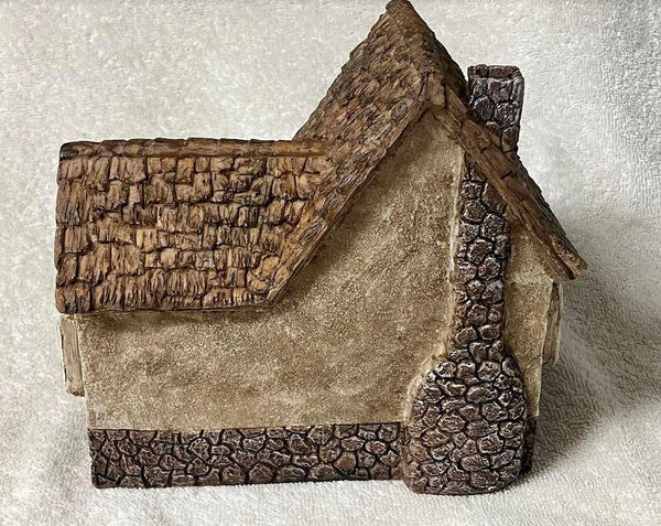 Miniature Tudor House, Fairy Garden House with Hinged Door, Forest House for Wee Folk, Birthday or Holiday Gift