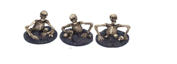 Miniature Skeleton in the Ground, Halloween Fairy Garden Miniature, Fall Party Deco, Halloween Cake Topper