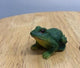 Miniature Green Frog with Brown Eyes