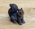 Miniature Squirrel Figurine, Brown and Gray Squirrel. Forest Animal Cake Topper