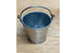 Miniature Metal Bucket with Movable Handle, Matte Metal Dollhouse Bucket, 1" High Water Pail