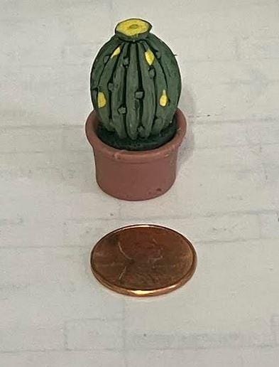 Miniature Artificial Cactus In a Pot, Miniature Plant, Fairy Garden Plant