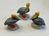 Miniature Grey and Orange Pelicans, Pelican Figurines for Gardens and Dioramas
