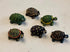 Miniature Fairy Garden Turtle, 1" Turtle with Patterned Shell. Terrarium Turtle