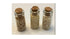 Dollhouse Miniature Filled Canisters with Corks, Set of 3 Shadow Box Bottles, Dollhouse Kitchen Supply