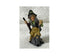 Halloween Witch Figurine in Gray with a Golden Ball