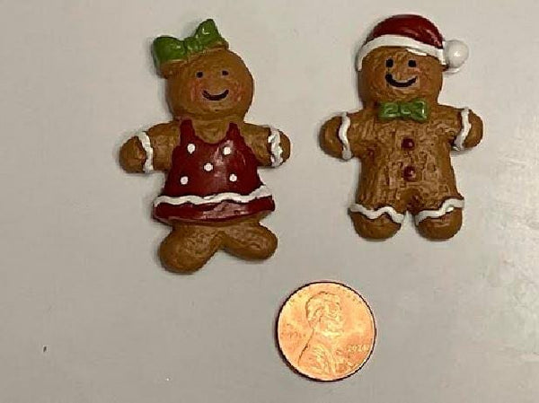Micro Mini Pair of Gingerbread Kids