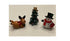 Miniature Holiday Snowman with a Reindeer & Christmas Tree