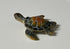 Miniature Orange and Green Sea Turtle Figurine