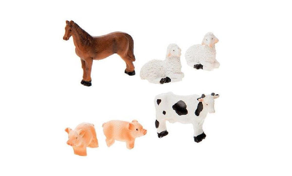 Miniature Set of 6 Farm Animals