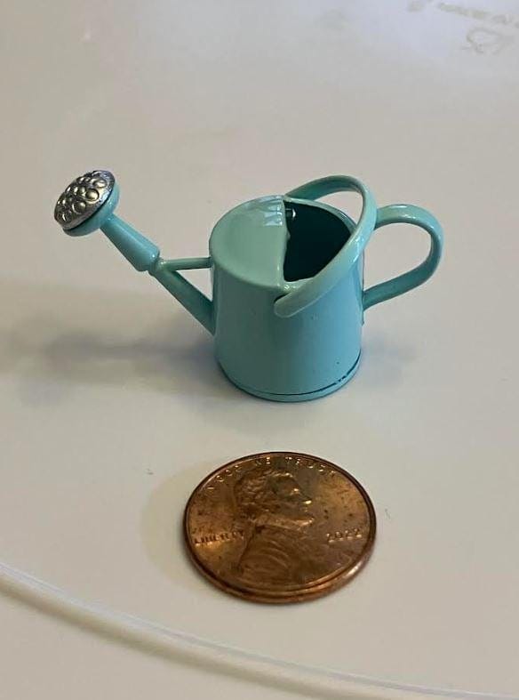 Miniature Light Blue Watering Can