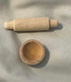 Miniature Dollhouse Wooden Bowl and Rolling Pin
