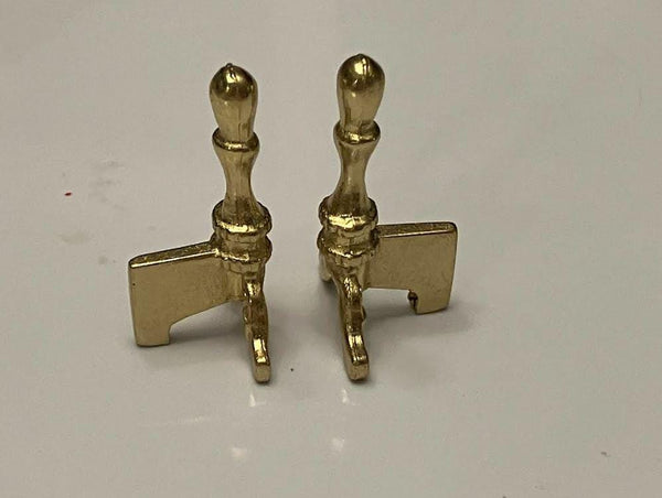 Dollhouse Miniature Fireplace Tools and Mantle Clock