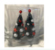 Set of 2 Evergreen Bristle Brush Trees with Ornaments 4"