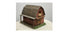 Red Barn with a Brown Roof Fairy Miniature Barn