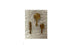 Dollhouse Miniature Gold Metal Brush Set