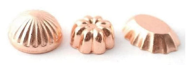 Set of 3 Dollhouse Copper Jello Molds